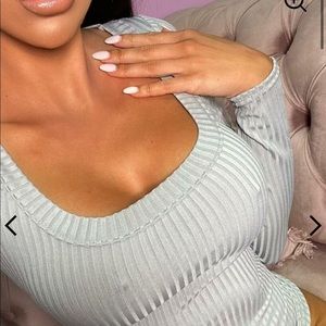 Grey bodysuit